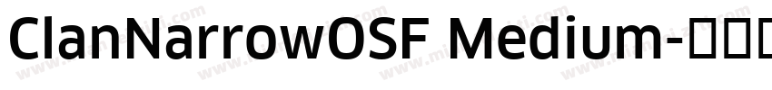 ClanNarrowOSF Medium字体转换